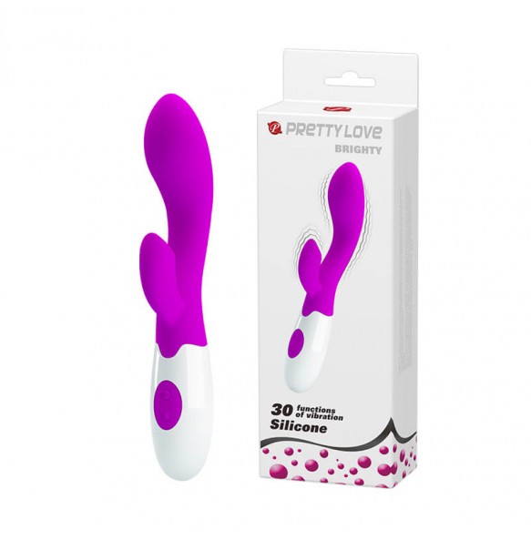 PRETTY LOVE  G-Spot Dual Engine Vibrator (Rose Red)